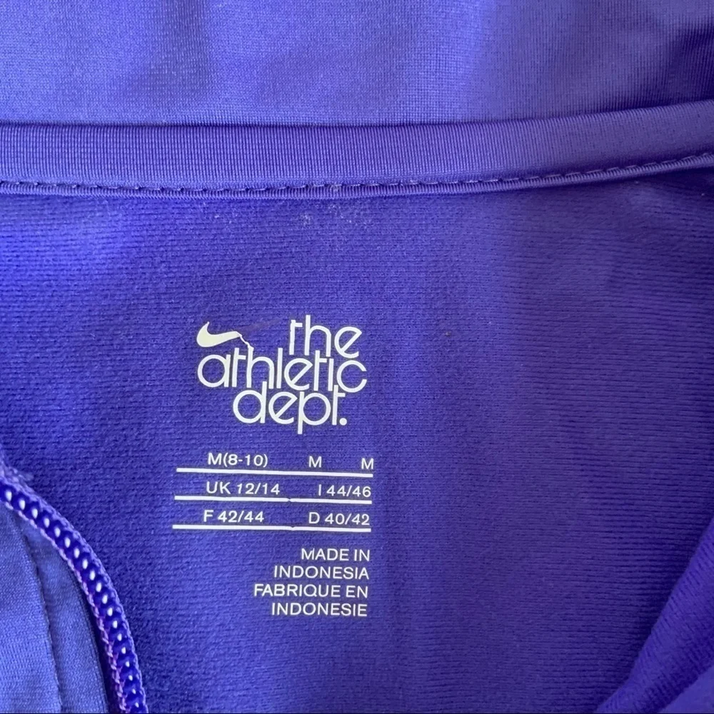 NIKE Purple Track Jacket Medium
